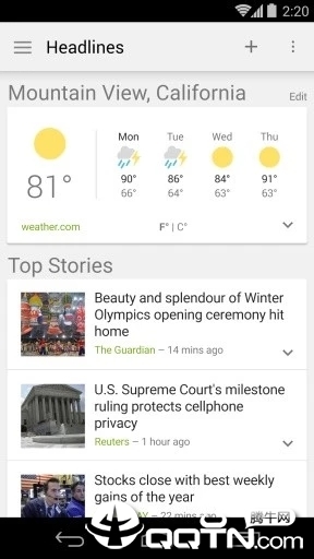 谷歌新闻与天气2
