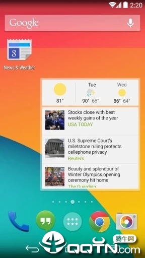 谷歌新闻与天气